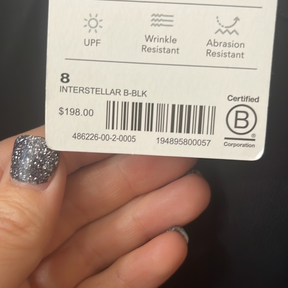 ATHLETA Interstellar Blazer Black NWT 8 - Picture 9 of 9